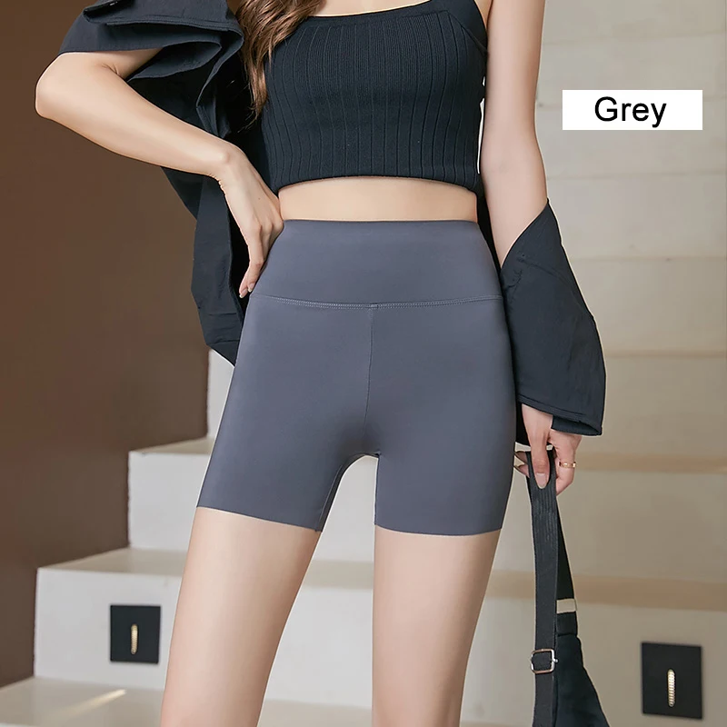 Soft High Waist Yoga Pant Sports Legging Wholesale Blank Girls Gym Tight Sexy Sharkskin Shorts