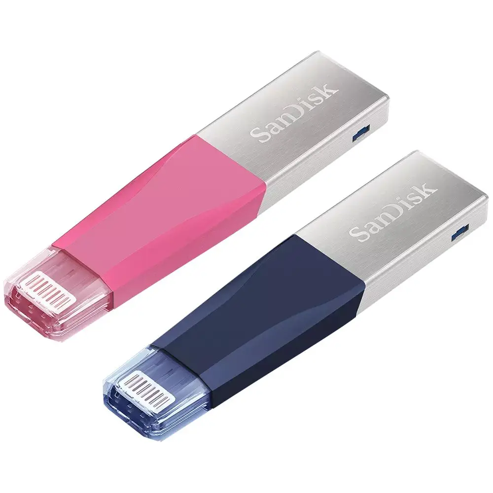 
Sandisk Usb Flash Drive Ixpand Otg Connector Pen Drive Usb 3.0 Pendrive 32gb 64gb 128gb Mfi For Iphone Ipod Ipad Pink Blue Gray 