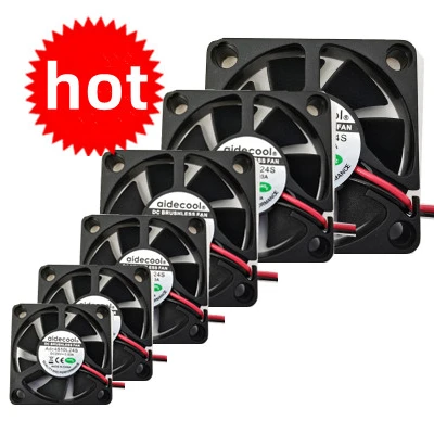 Aidecoolr 45*45*10mm axial flow fan 12v 24v  dc brushless fan   cooling fan  in black