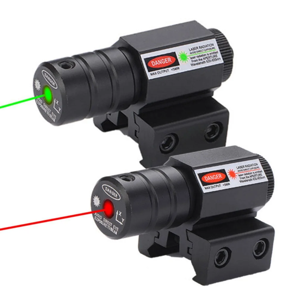 Tactical Red And Green Dot Laser Sight With Adjustable 11mm And 20mm Shooting And Hunting Accessories