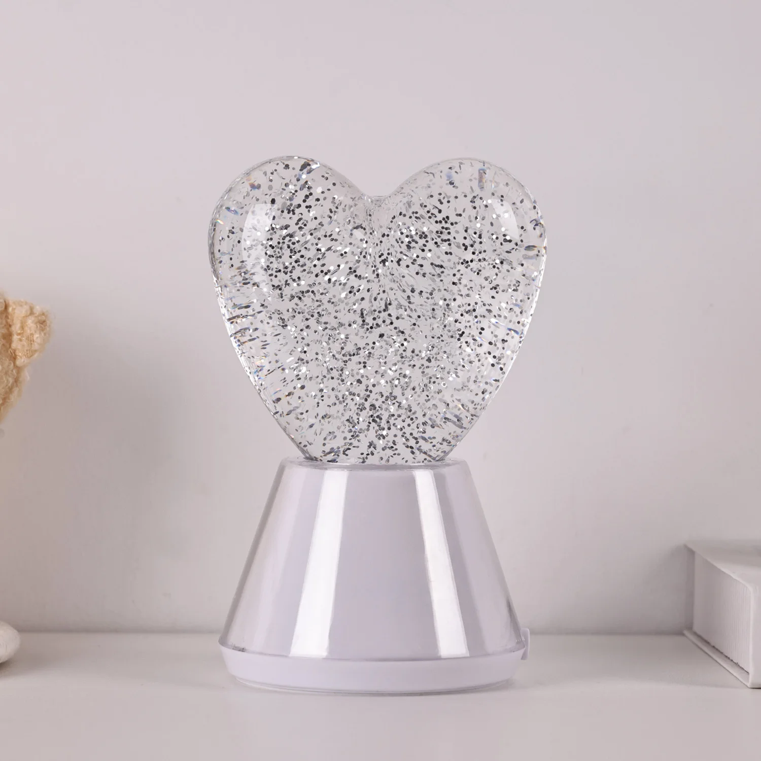 Wholesale Love Touch Nightlight USB Charging Silicone Romantic Heart shaped Light LED Bedroom Decoration Desk Lamp