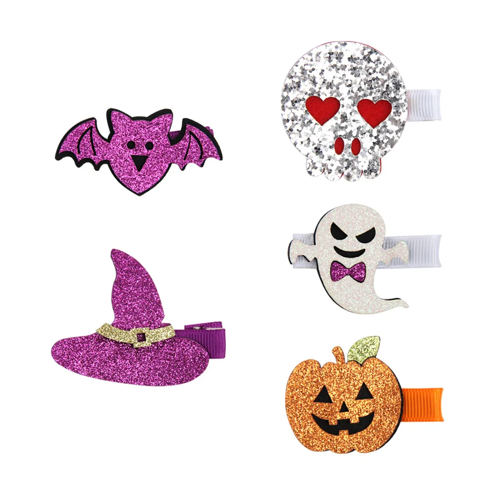 Хит продаж 2 дюйма Хэллоуин банты волосов фестиваль заколки для волос для девочек