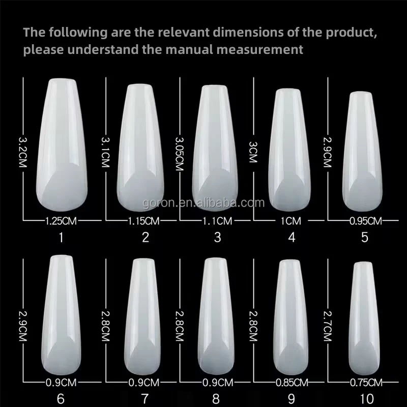 Full Cover Square Seamless Plain Nail Art  Nail salon  artificial fingernails Solid color Long False Nails