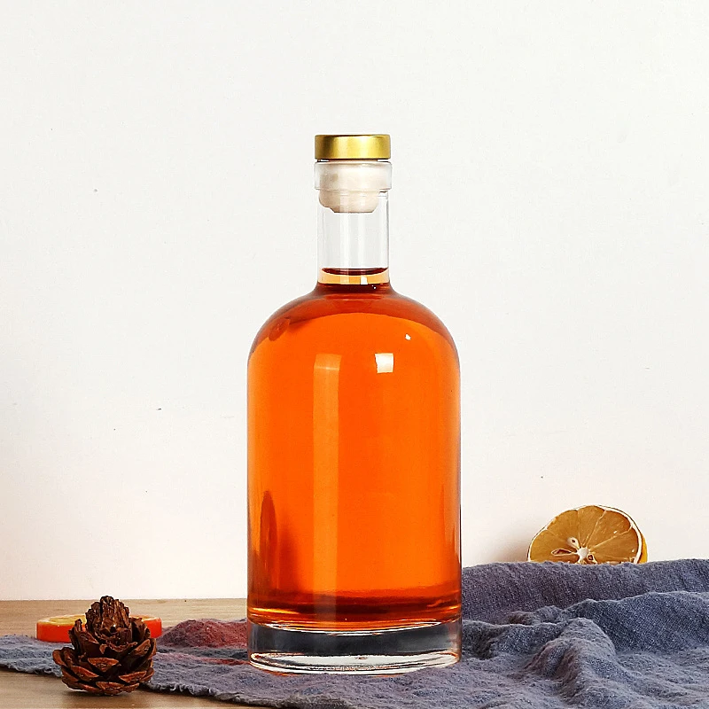 Wholesale Pretty Mini Vodka Tequlia  Liquor Wine Glass Bottle  With Cork For Sale
