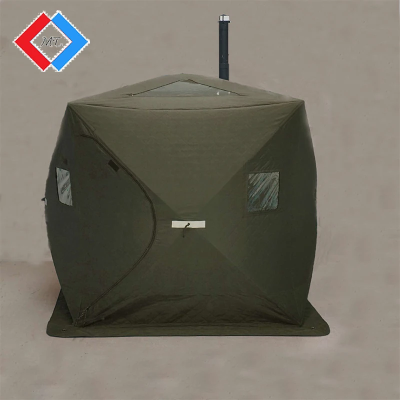 2022 OEM  manufactured custom exclusive outdoor camping pop up stove sauna tent Fishing Ice Shelter