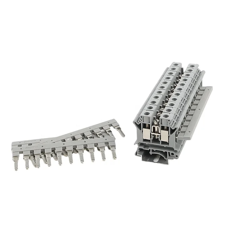 EB 10-10 Match with UK 10N Insert-Pull Nylon Flame resistance DIN Rail Terminal Block Electrical Accessories Fixed Bridge