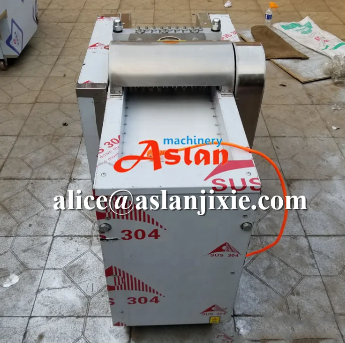 automatic stainless steel frozen beef meat cutter/Mutton meat cube cutting machine/frozen chicken breast dicing machine