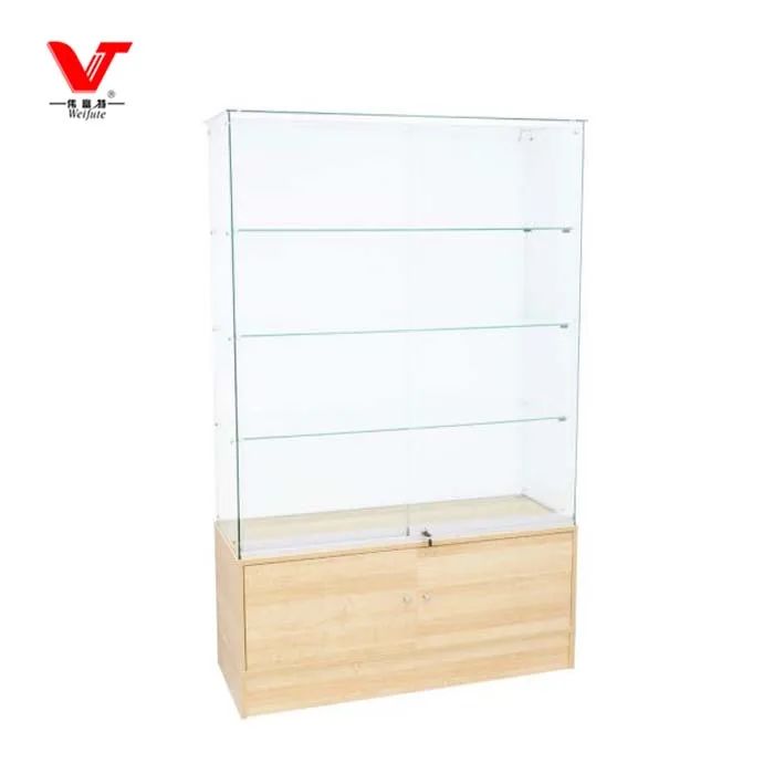 White museum Boutique Wooden Display Cabinet for Laptops