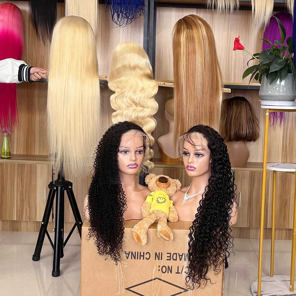 180 Density Virgin Human hair Lace Frontal Wigs Raw Vietnamese Hair Body Wave Ombre Color Pre Plucked HD Lace Frontal Wig