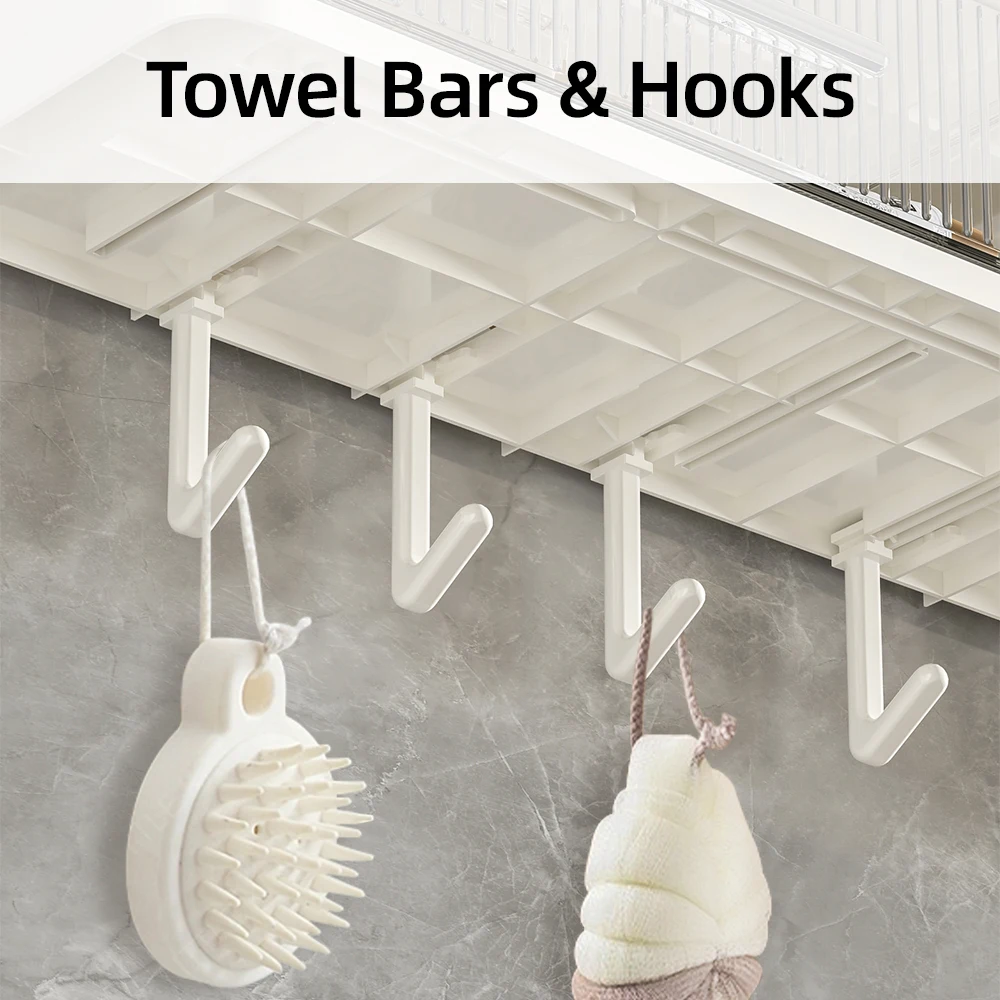 Best Price 3-Layer Wall-Mounted Plastic Storage Rack Decorative Makeup Organizer Cosmetic Shelving Units for Bathroom Kitchen