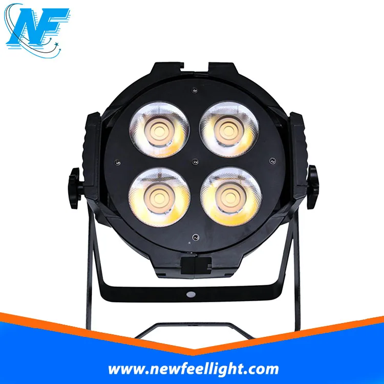 Indoor par can 4pcs x50w DMX led par warm cold white 200w cob led par light