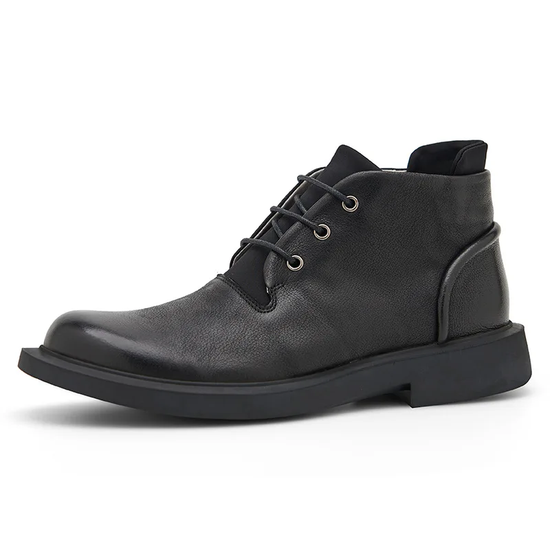 Winter Shoes Men Ankle Genuine Leather Men Waterproof Boots, Italian Casual Boots For Men