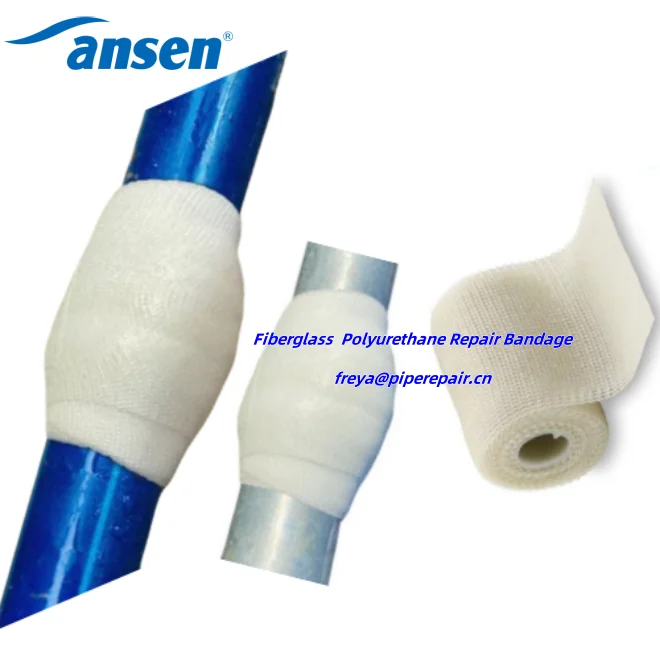 PVC Pipe Repair System- Composite Fibreglass Wrap Urethane Resin Soaked Pipe Repair Tape to Fix Leaking Pipes