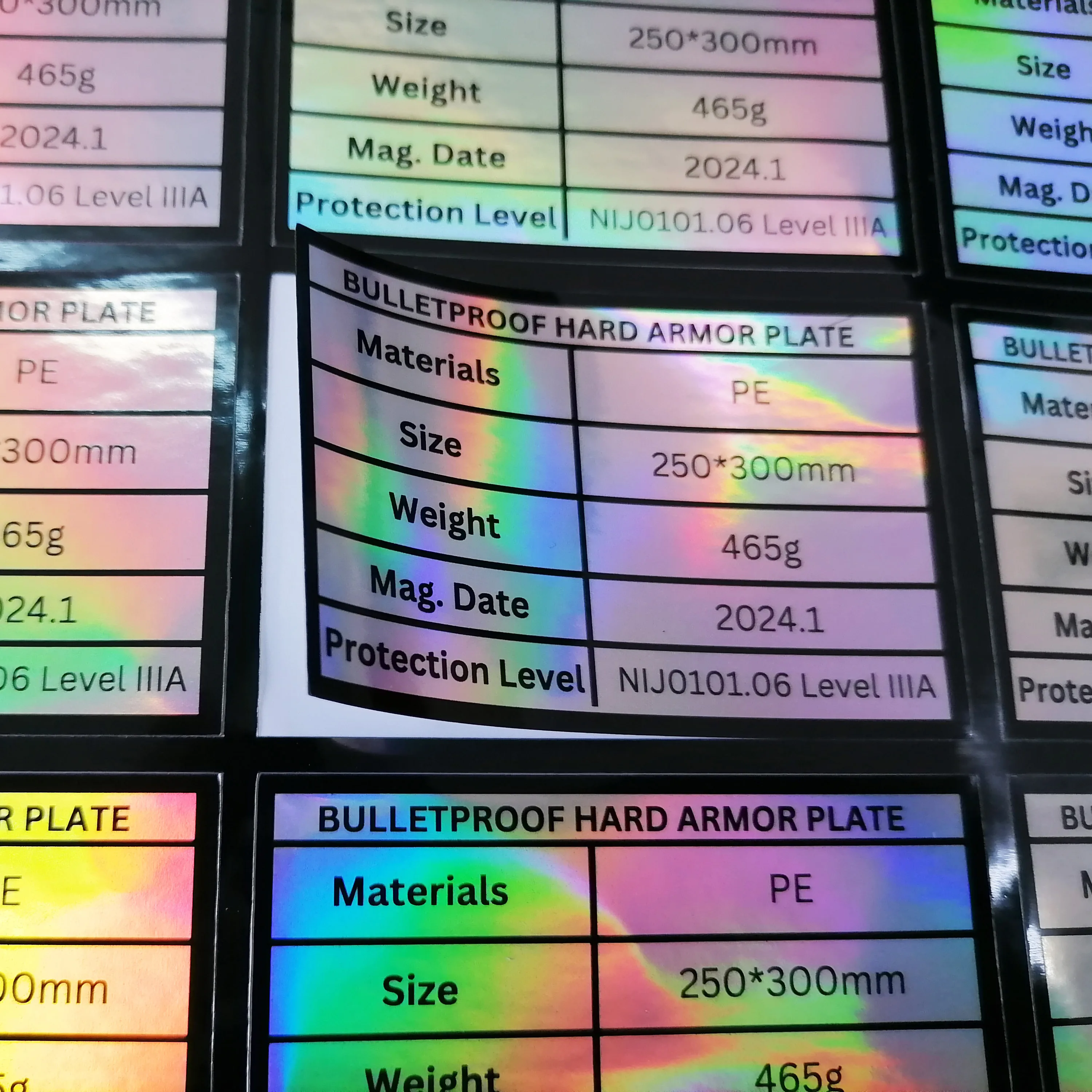 Laser Sticker Labels Can Be Cut Into Various Shapes and logo Names Can Be Customized