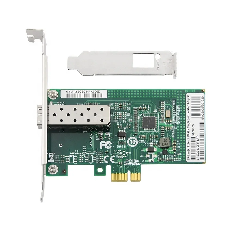 LR-LINK LREC6230PF-SFP 1000Base-SX-LX PCIe X1 SFP Port Network Interface Card (1 x SFP)