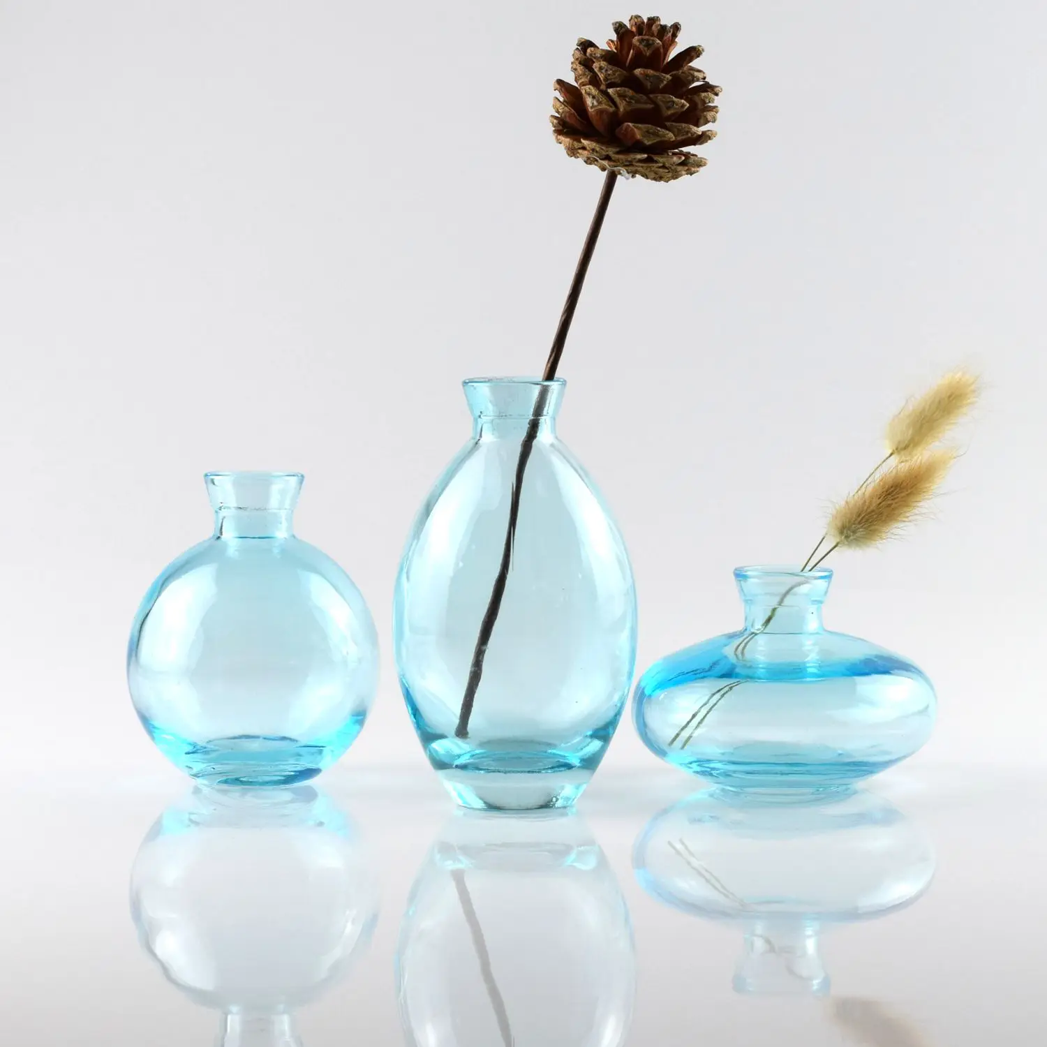 Flower Decor Mini Vases for Flowers Clear Bud Vases in Bulk Vintage Vase for Party Home Dining Rustic Table