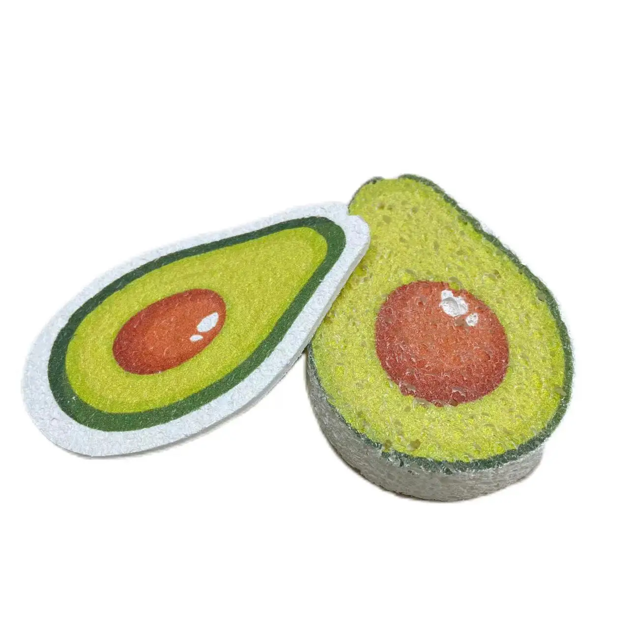 Wholesale Fun Cartoon Dish Washing Kitchen Sponge Fruit Shape Cleaning Sponge