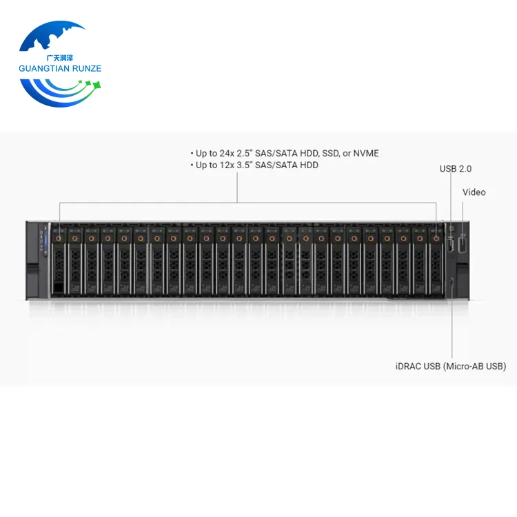 EMC PowerEdge R760 стойка сервер дель Xeon бронза 3408U/16GB DDR5 4800/1TB SATA 800W