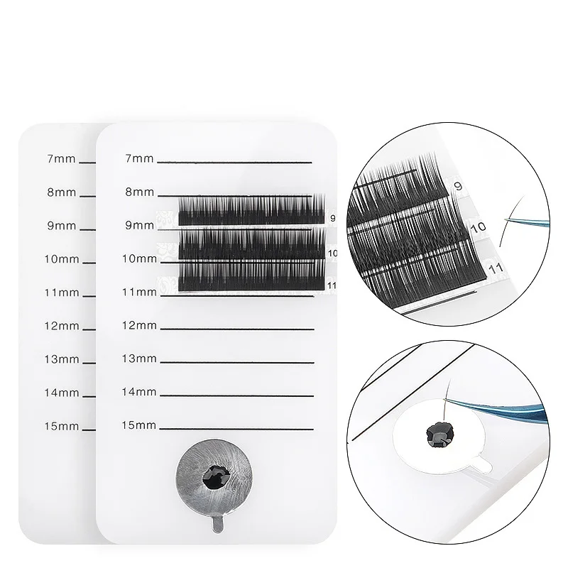 Acrylic Eyelash Board Grafting Lash Scale Plate Lash-Tray Strip Stand Thick Eyelash Extension Glue Holder