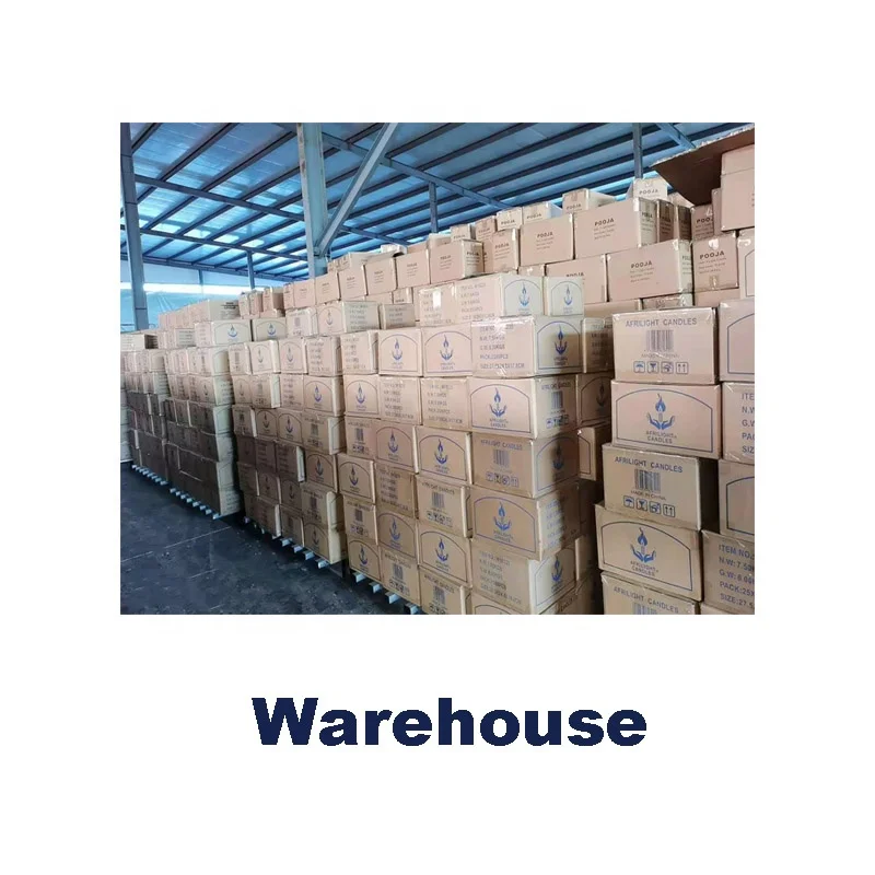 Paraffin wax white religious candle for church