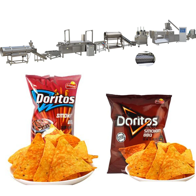  Экструдированные кукурузные чипсы doritos tortilla машина для производства закусок и продуктов производственная
