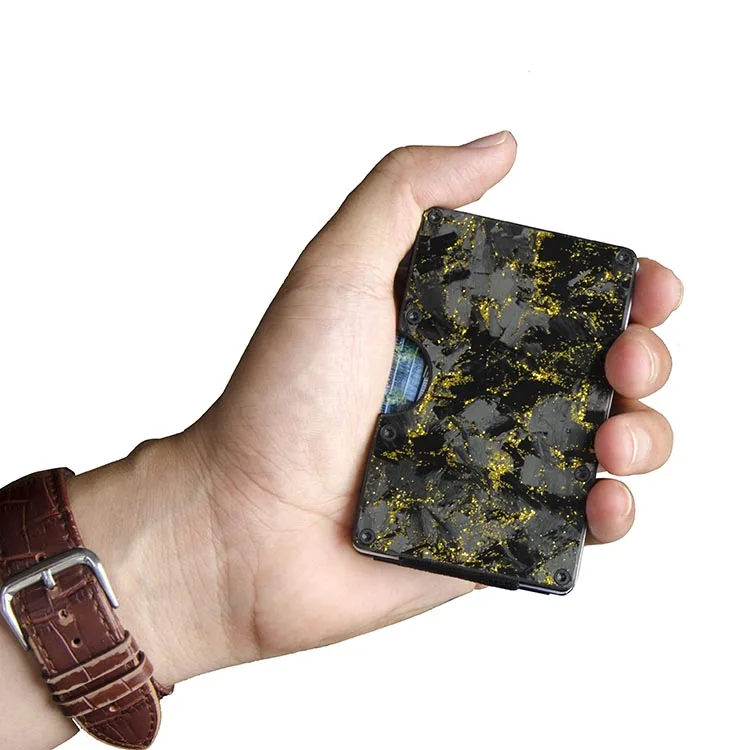 
Wholesale Exquisite Design Carbon Fiber Card Holder For Men ID Card Holder Slim Wallet Black 