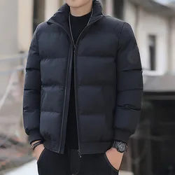 2022 Custom Logo Printed Winter Warm Wholesale Bubble Coat Clothing Outdoor Zipper Down Fashion Windbreaker Mens Puffer Jacket