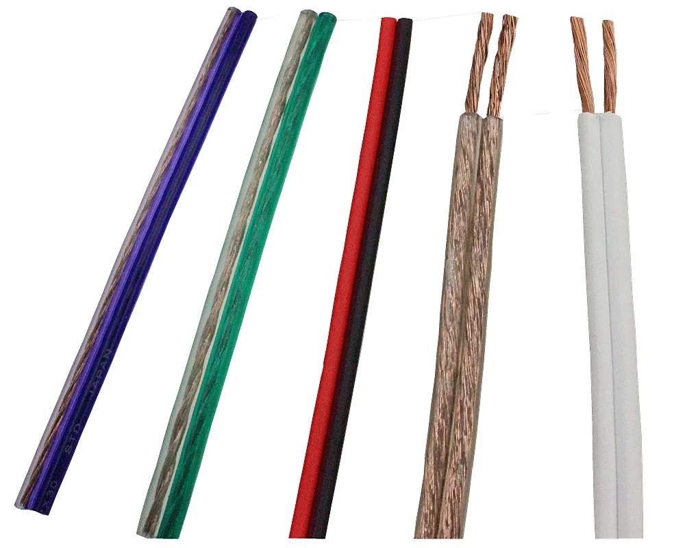 transparent speaker cable 10awg/12awg/14awg/16awg/18awg/20awg/22awg/24awg