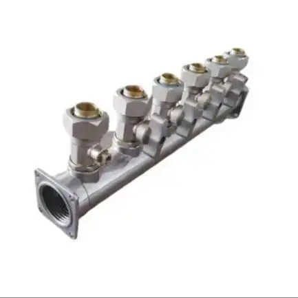 Floor Heating Stainless Steel Custom Water Distribution Manifold Collector Control Pack
