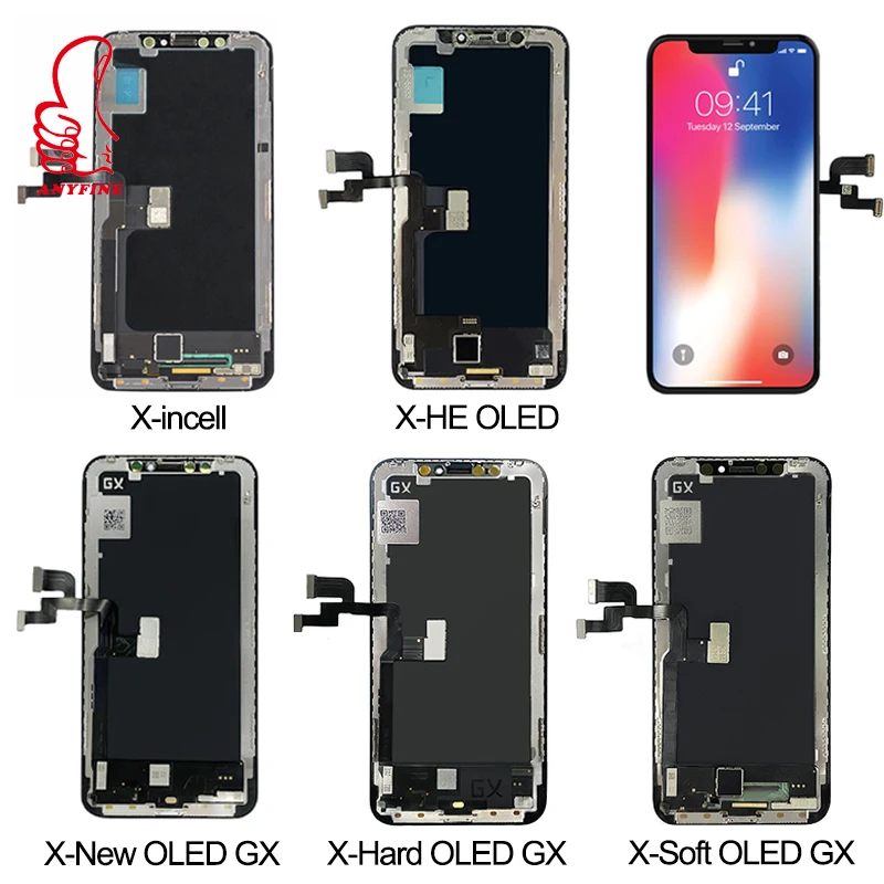 ЖК-дисплей, заводской оптовый экран для iphone x, ЖК-экран для iphone x, экран для iphone x