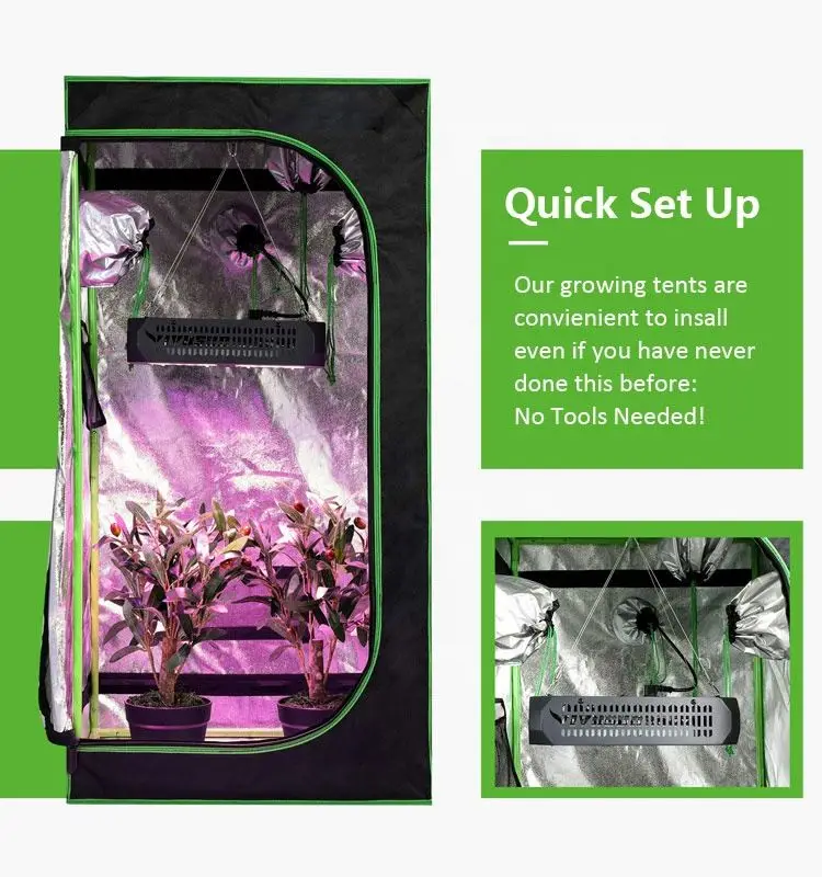 Тенты для выращивания растений 2 в 1 36x24x53 дюйма 90x60x135 см