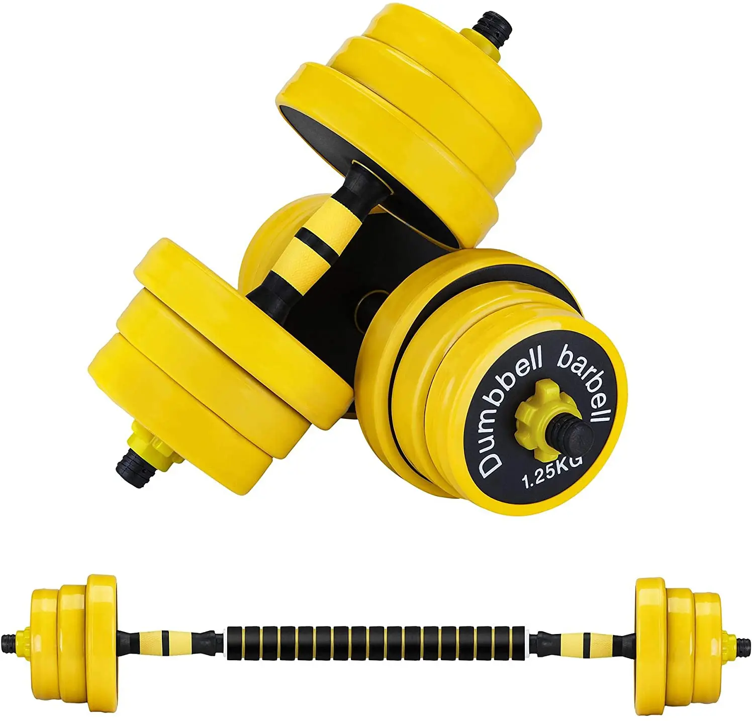 Adjustable Barbell Weight Pair dumbbell set gym All-Purpose Home Metal Dumbbell OEM weights 2-in-1
