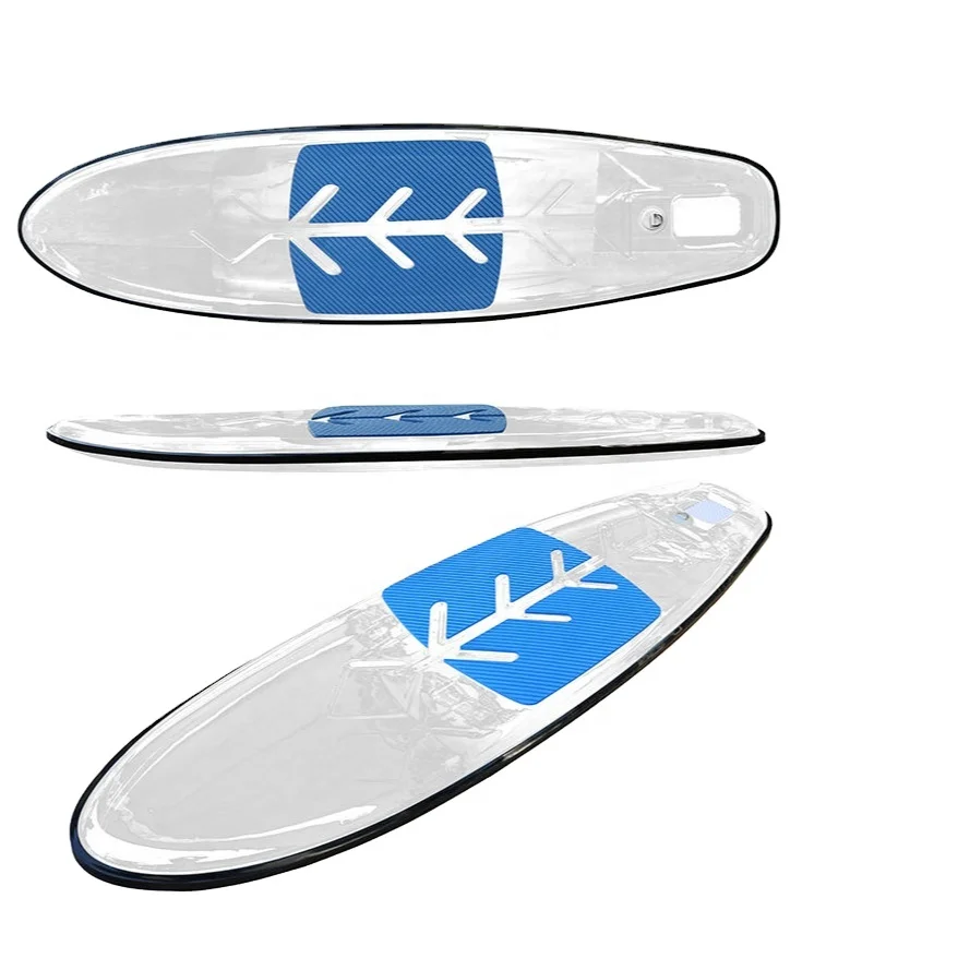 SUP paddle board Ocean Surfing board crystal PC Transparent factory stand up rowing family water sport