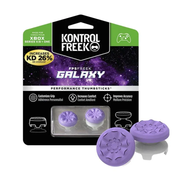 Control Freek Thumb Grips for Xbox Controller Thumbsticks 1High-Rise 1Mid-RiseConcave Galaxy Series Thumbstick grips