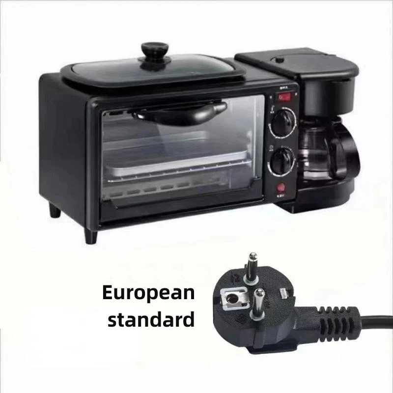 3-in-1 multi-function breakfast machine Custard tart Toaster Toaster Mini Oven Coffee maker
