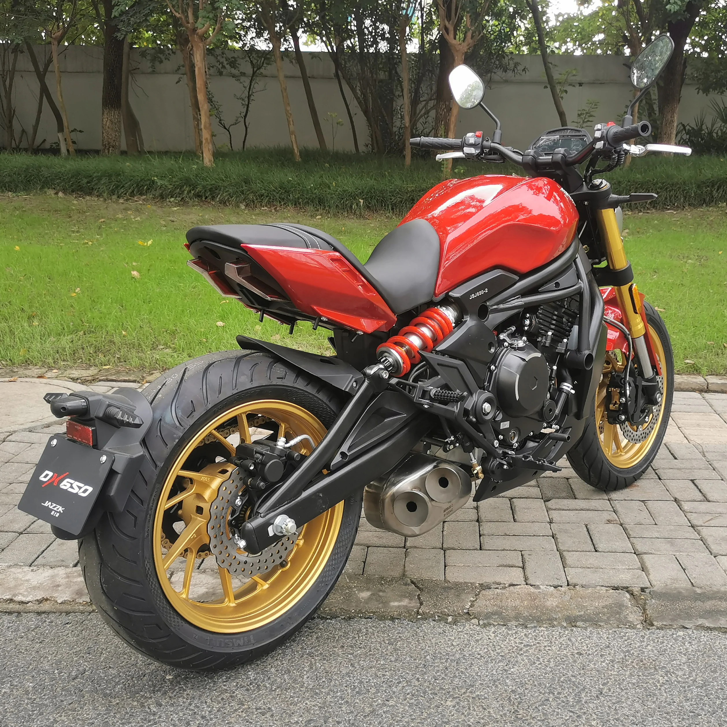 High Power Double mufflers digital Speedometer 650CC  water cooled engine  chopper motorcycle