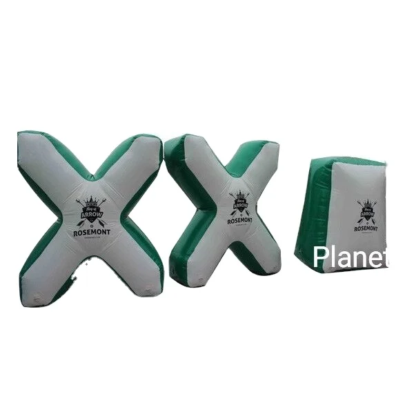 Commercial Durable Airtight Archery Tag Fun Inflatable Bunkers Inflatable Paintball Obstacle For Adults