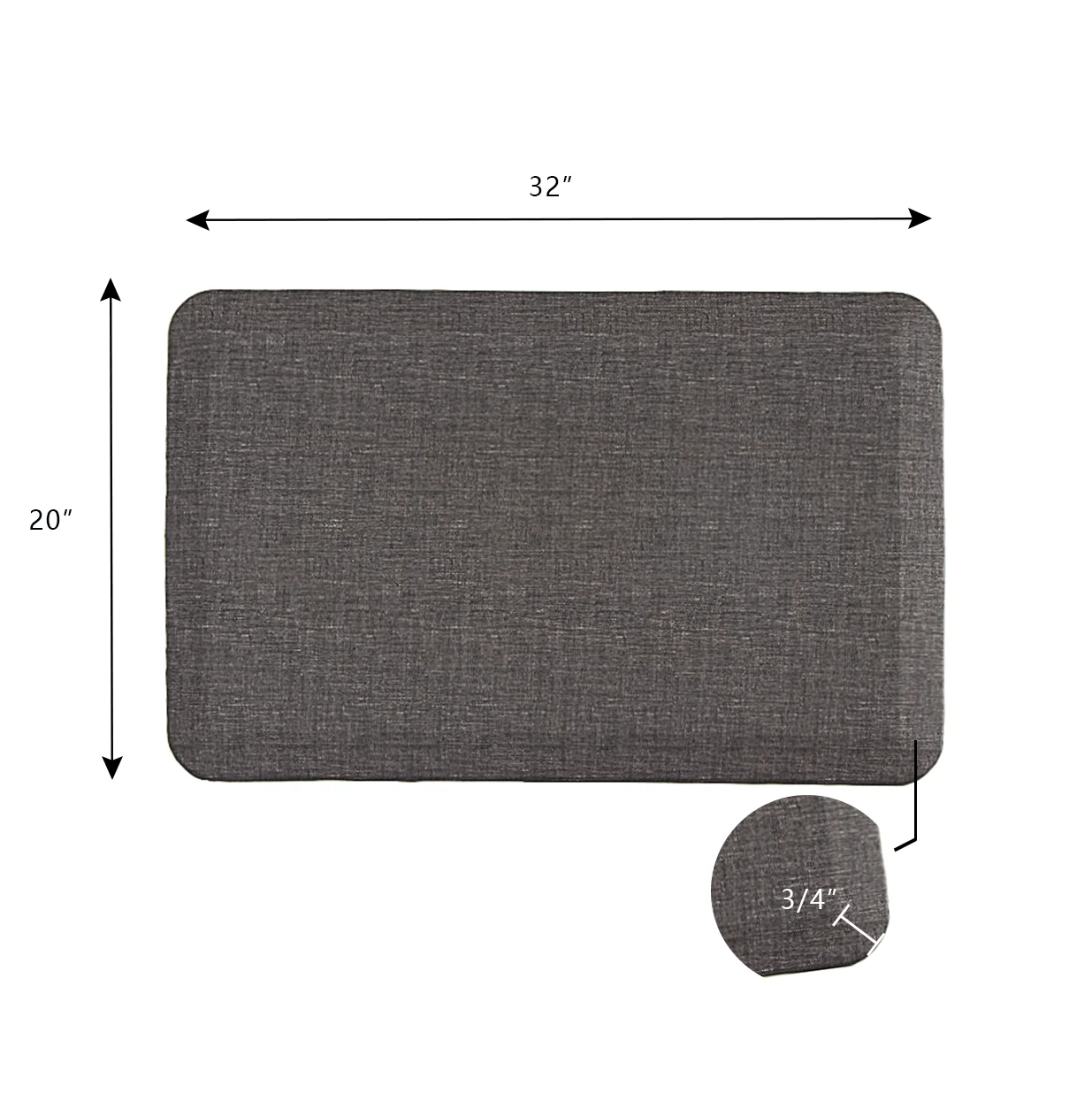 Custom Logo  Office Standing Anti Fatigue Floor Mat