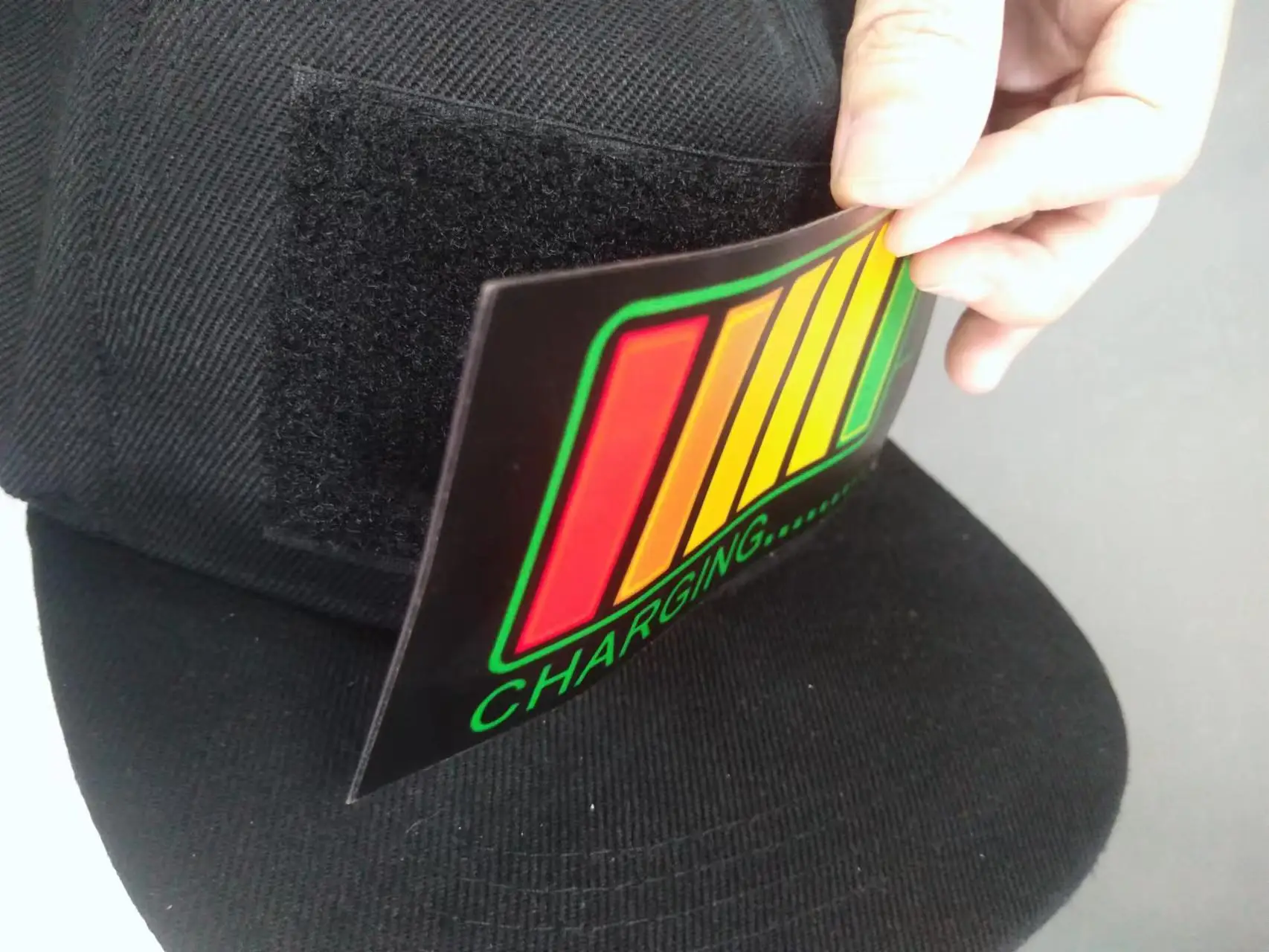 Hot Sale Creative Dance Custom Flashing baseball light up EL Panel hats Sound activated LED party Cap