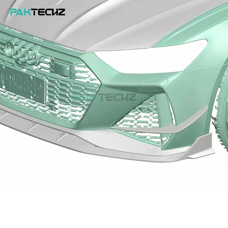 Paktechz Prepreg Carbon Fiber Tuning Parts Bodykit Front Canards for Audi RS6 RS7 C8 Ver1