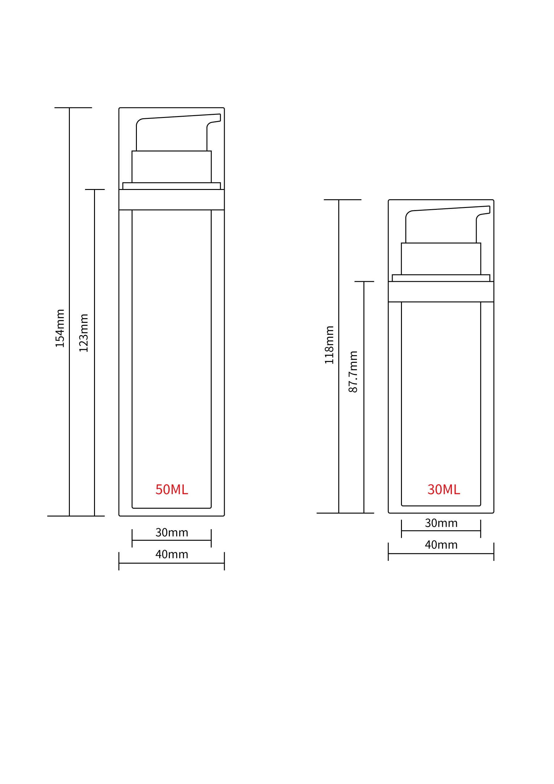 30ml 50ml custom beige airless lotion serum vacuum pump bottle skincare cosmetic packaging cylinder pet luxury cream