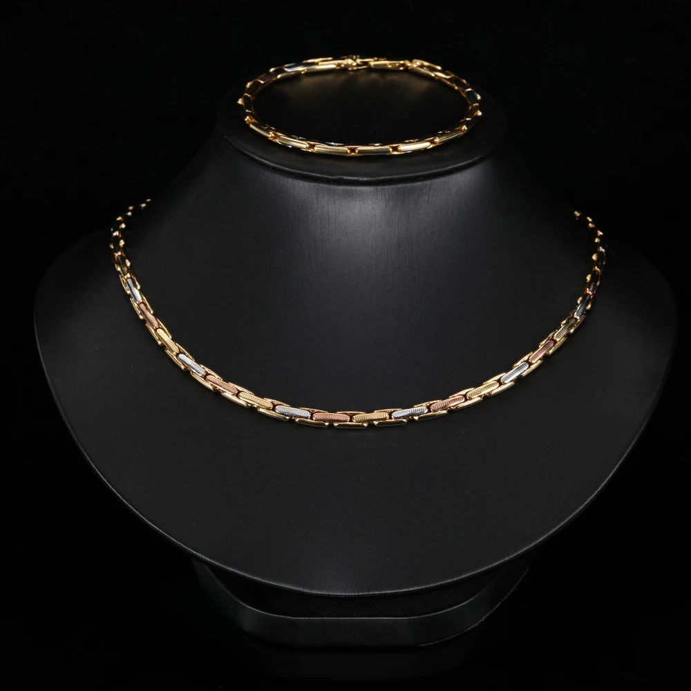 
New 14k gold plated necklaces women chains for men jewelry making 