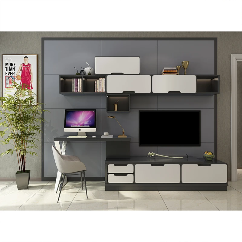 Новый Классический настенный ТВ-шкаф Kejahome деревянный роскошный современный и журнальный