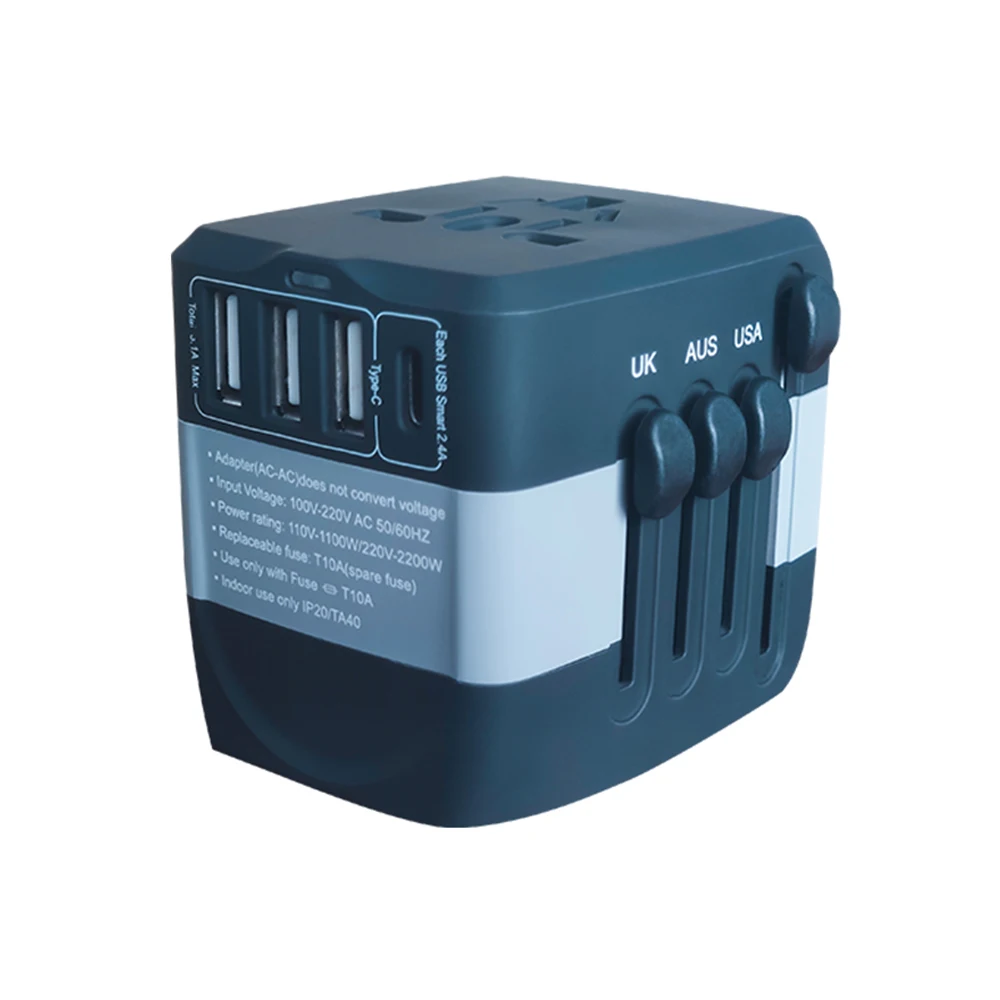 travel plug adapter usb wall charger travel adapter universal EU US UK plug Electrical phone charger travel adapter type c