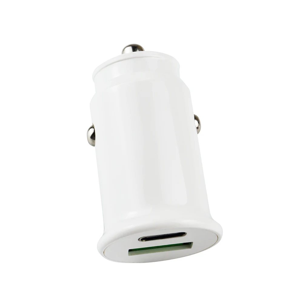 Mini Cigarette Lighter Phone Quick 2 Port 18W PD 20W 3.1A USB 3.0 Fast Charging in Car Type-C Car Charger Adapter