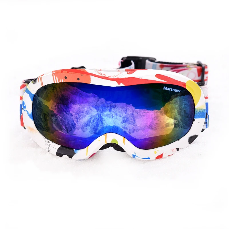 Anti-fog teenagers ski goggles OEM children wholesale sports