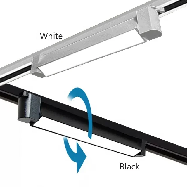 Spot track light 220v 2835 SMD square led track for living room indoor rail light system spotlight for home lighting