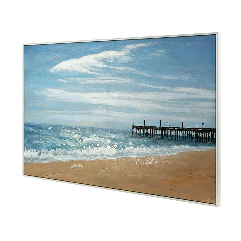 Handmade Canvas Painting Decorative Home Decor Frame Decoration Seascape Paintings