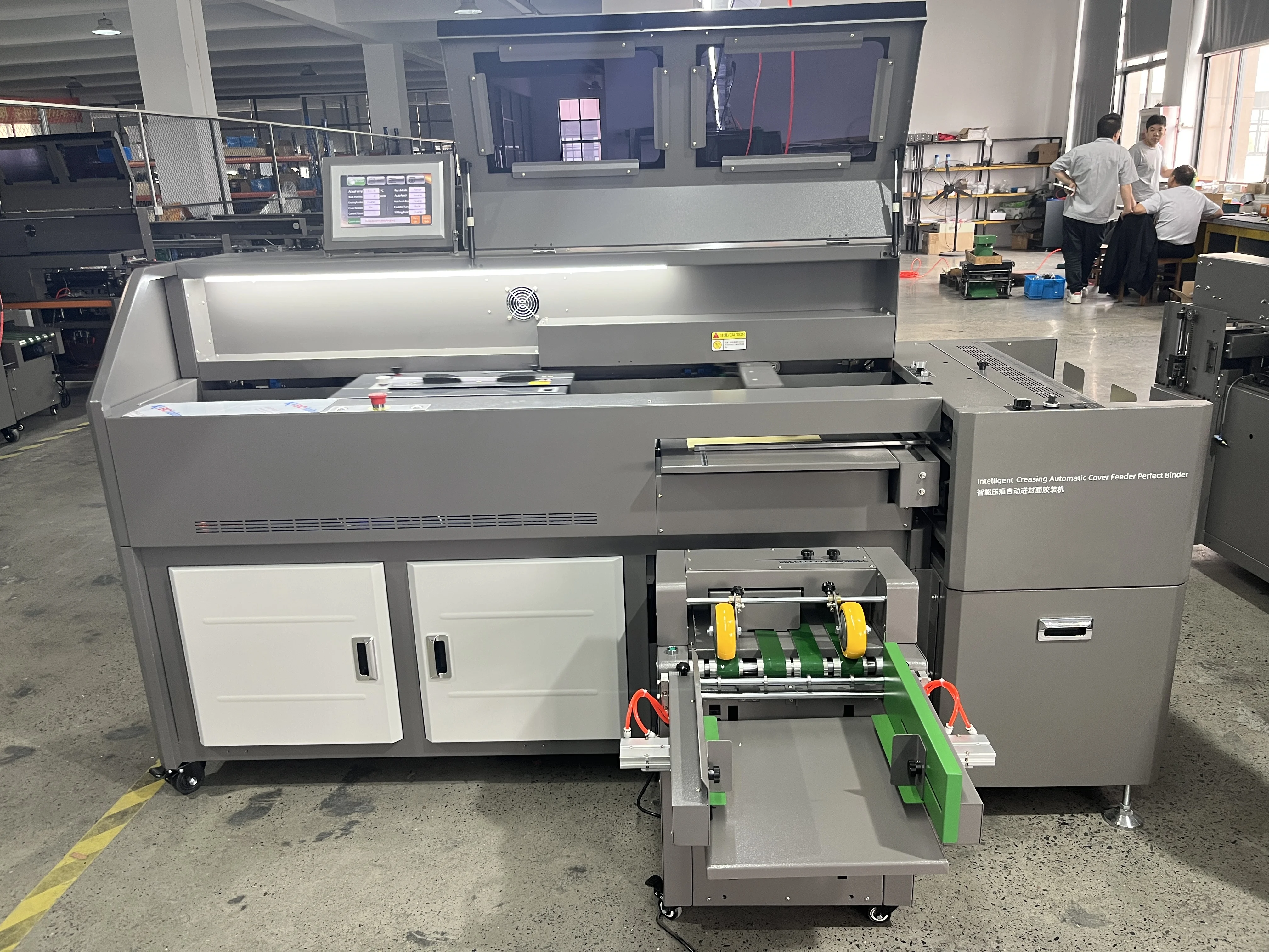 FRONT A2 New Design Intelligent glue binding machine with indentation and auto feed cover H3