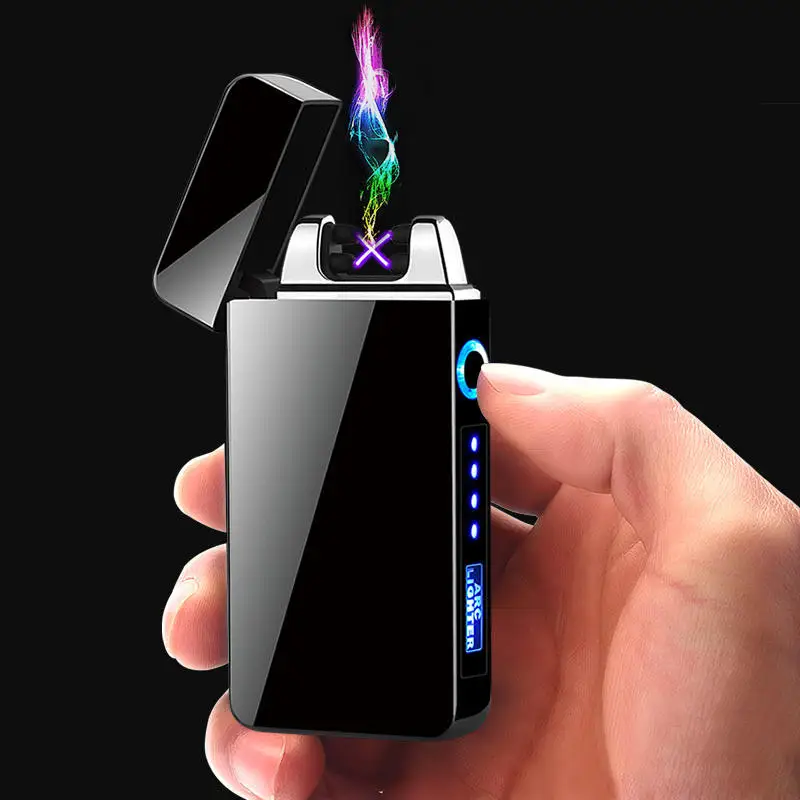 Новая тонкая usb зарядка Зажигалка сенсорный экран электронная сигарета зажигалка маленькая перезаряжаемая